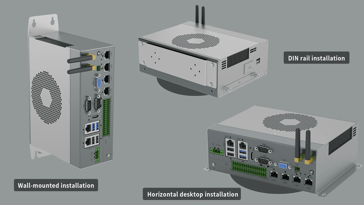 Diverse installation options 